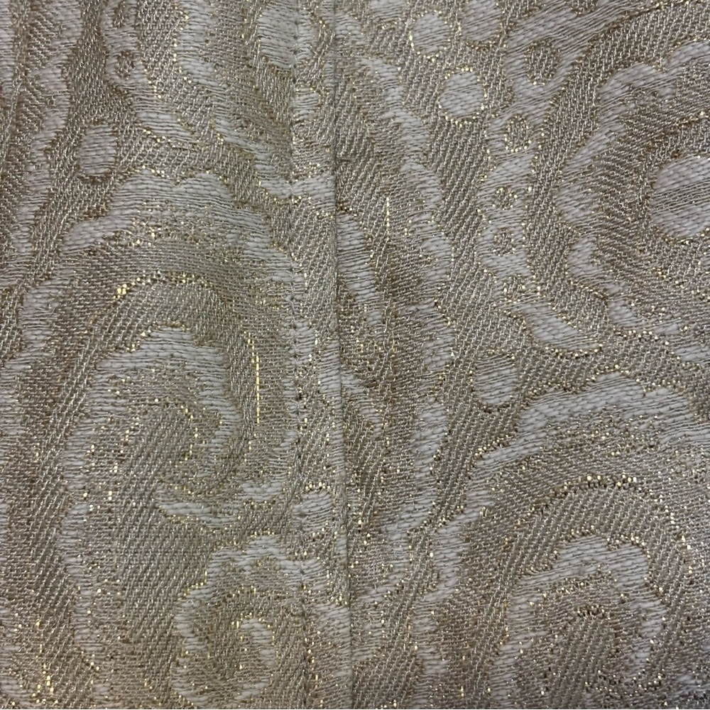 Talbots Metallic Gold Brocade Jacket, Size 12 - Picture 7 of 12